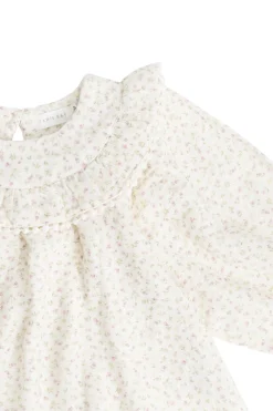 Organic Cotton Muslin Cleo Blouse - Pippa Pink