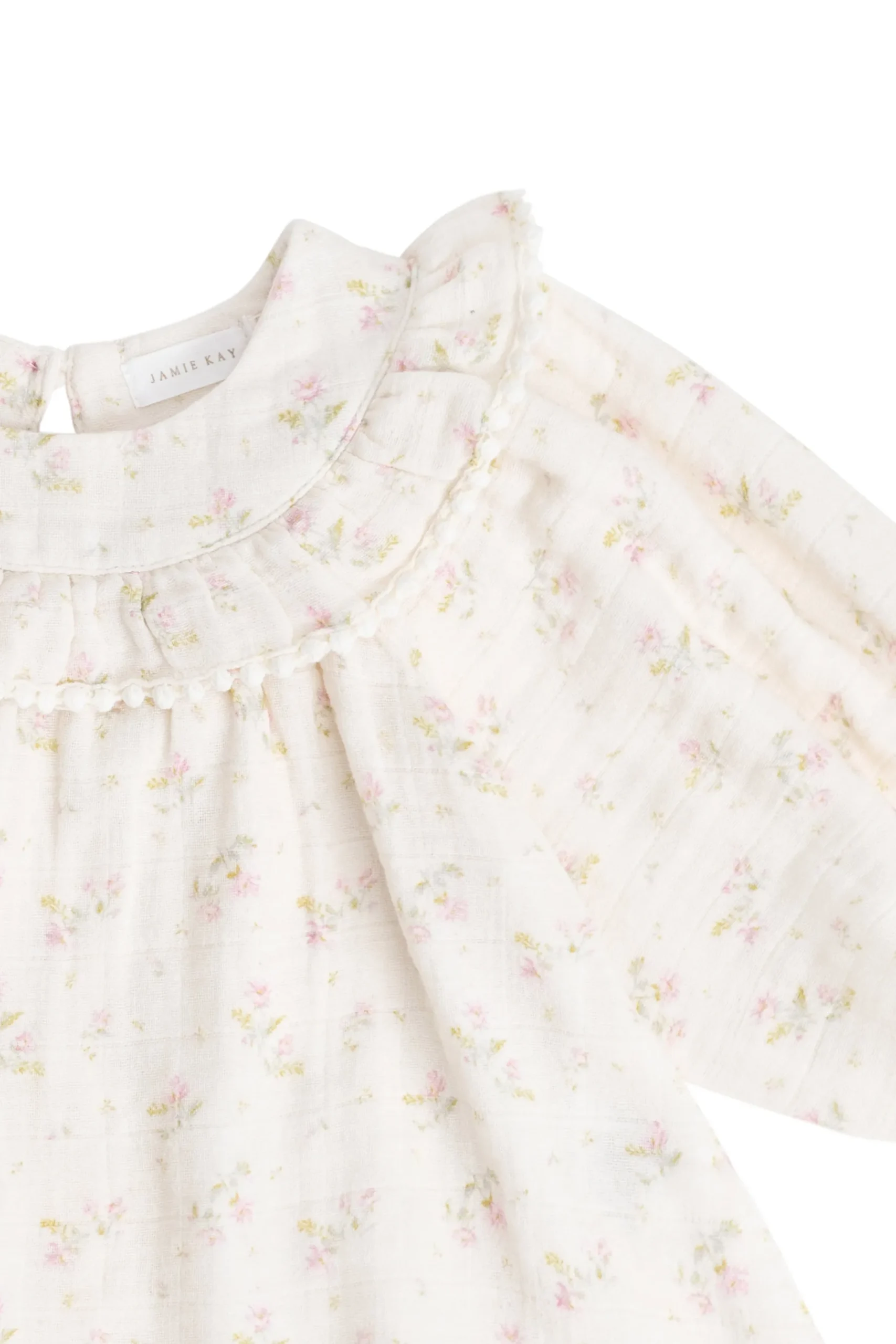 Organic Cotton Muslin Cleo Blouse - Emelia Pink