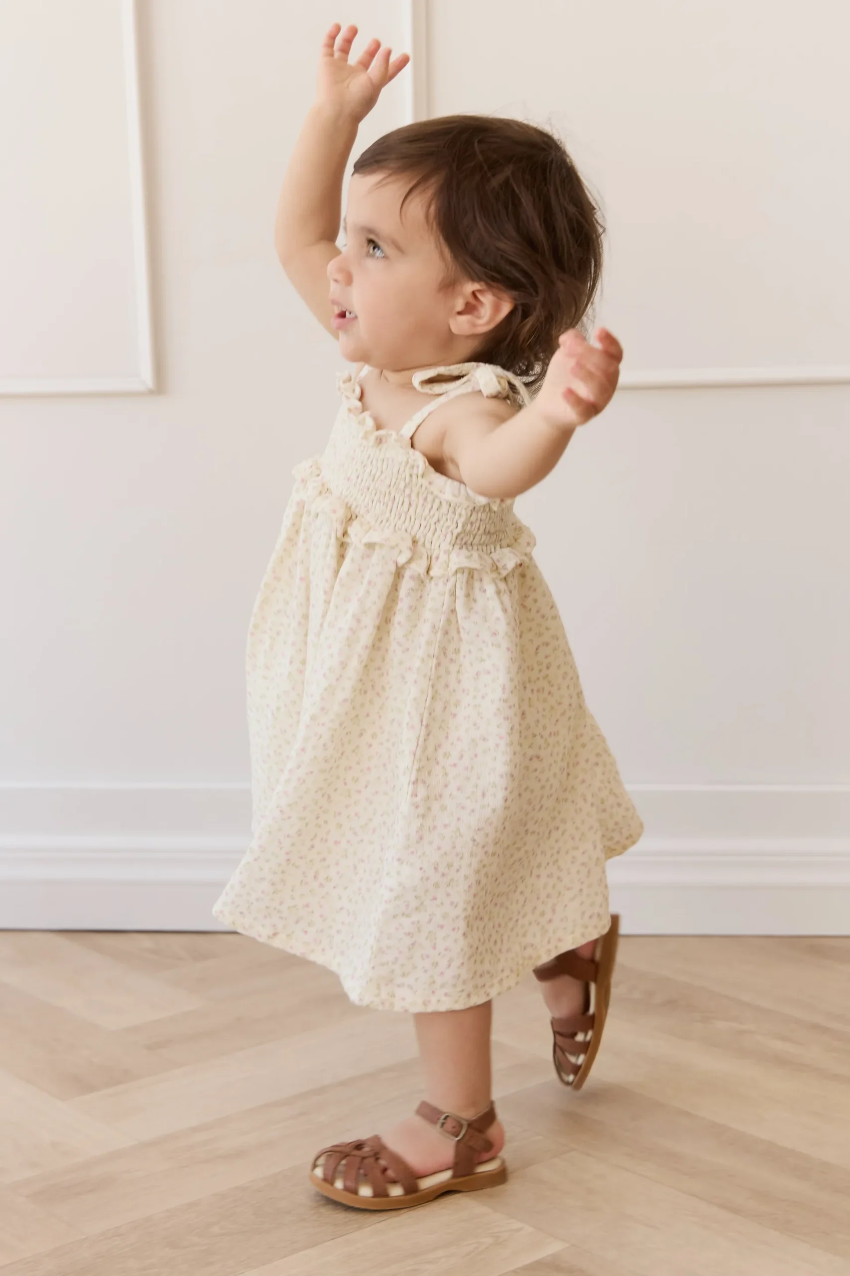 Organic Cotton Muslin Cleo Dress - Pippa Pink