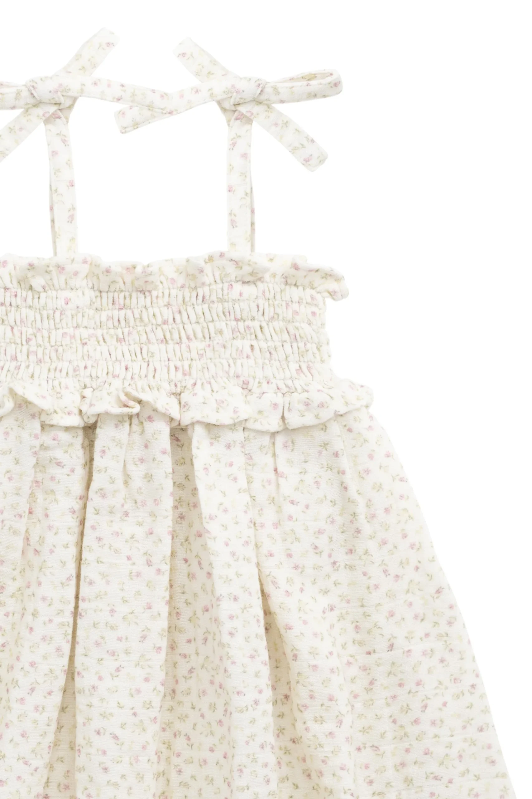 Organic Cotton Muslin Cleo Dress - Pippa Pink