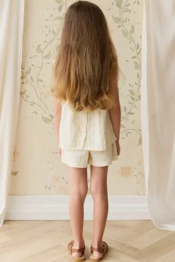 Organic Cotton Muslin Emelia Short - Vintage Ditsy
