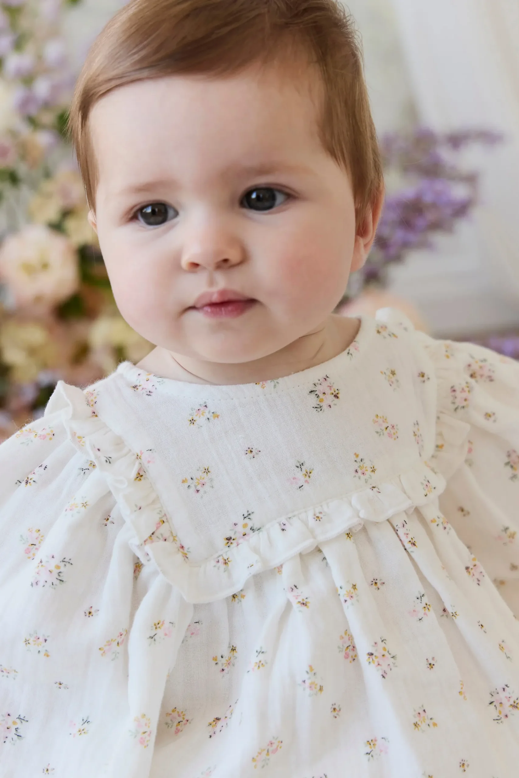 Organic Cotton Muslin Frances Playsuit-Ayla Whisper