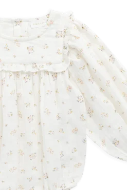 Organic Cotton Muslin Frances Playsuit-Ayla Whisper