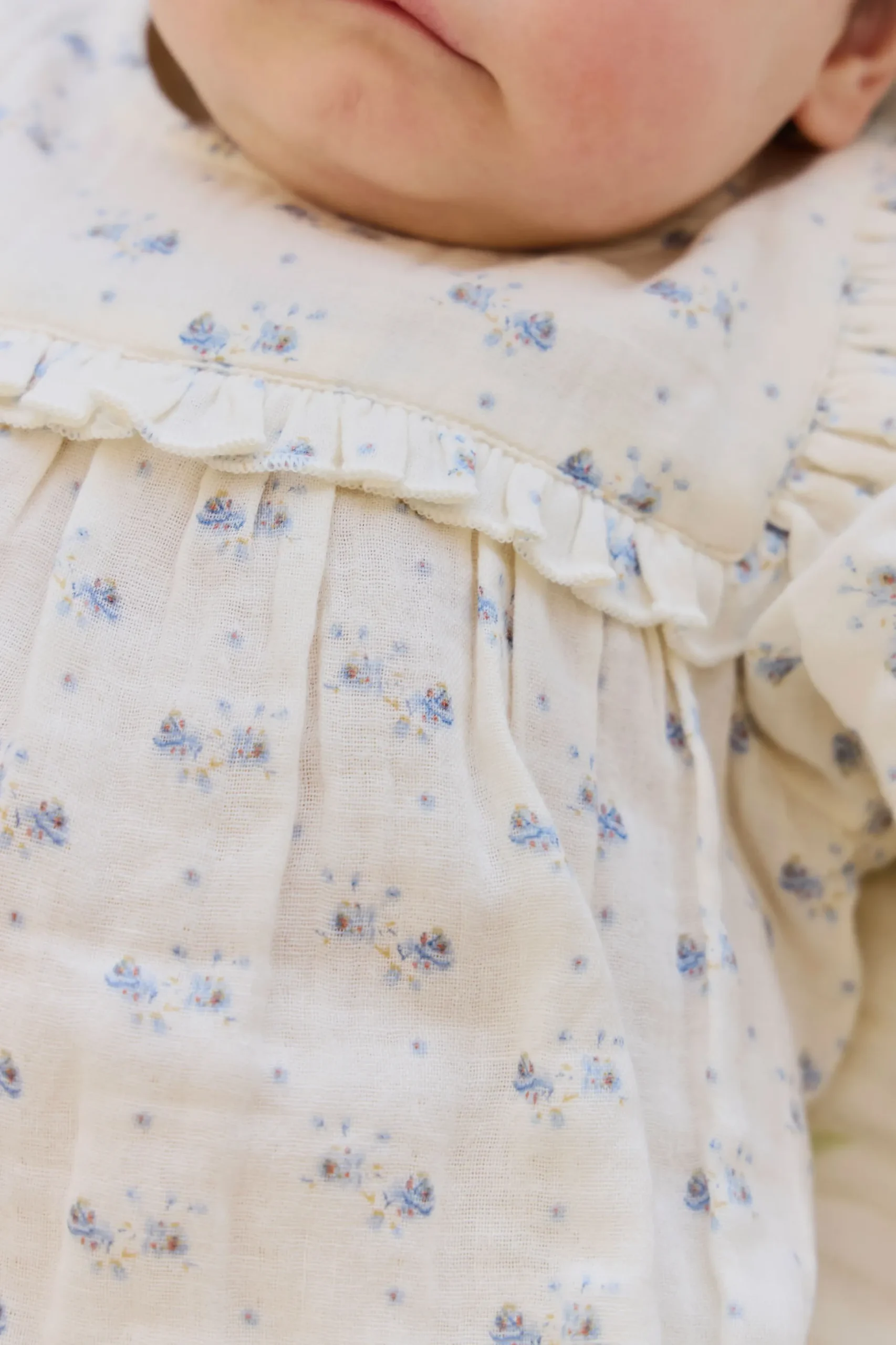 Organic Cotton Muslin Frances Playsuit-Molly Blue