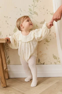 Organic Cotton Muslin Frances Playsuit - Vintage Ditsy