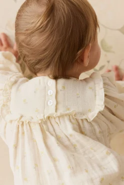 Organic Cotton Muslin Frances Playsuit - Vintage Ditsy