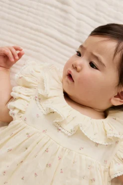 Organic Cotton Muslin Frannie Playsuit - Willow Rose
