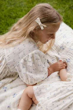 Organic Cotton Muslin Frannie Dress-Molly Blue
