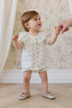 Organic Cotton Muslin Frill Bloomer-Molly Blue