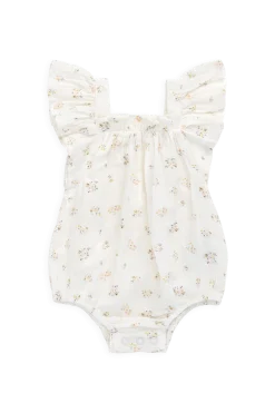 Organic Cotton Muslin Harriet Playsuit - Ayla Whisper
