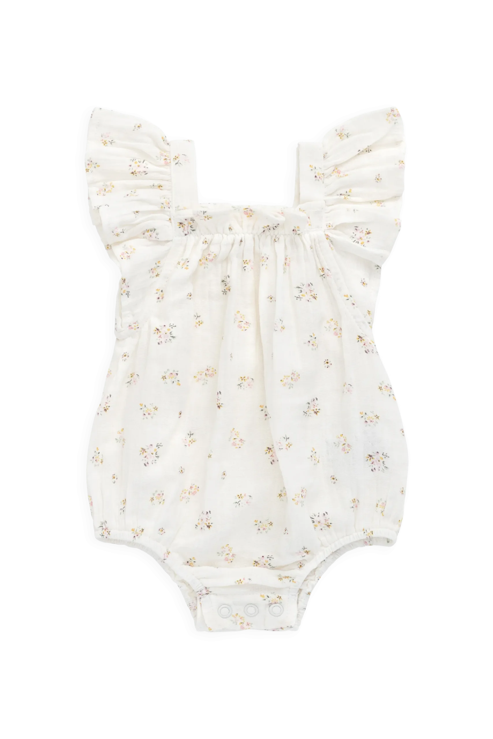 Organic Cotton Muslin Harriet Playsuit - Ayla Whisper