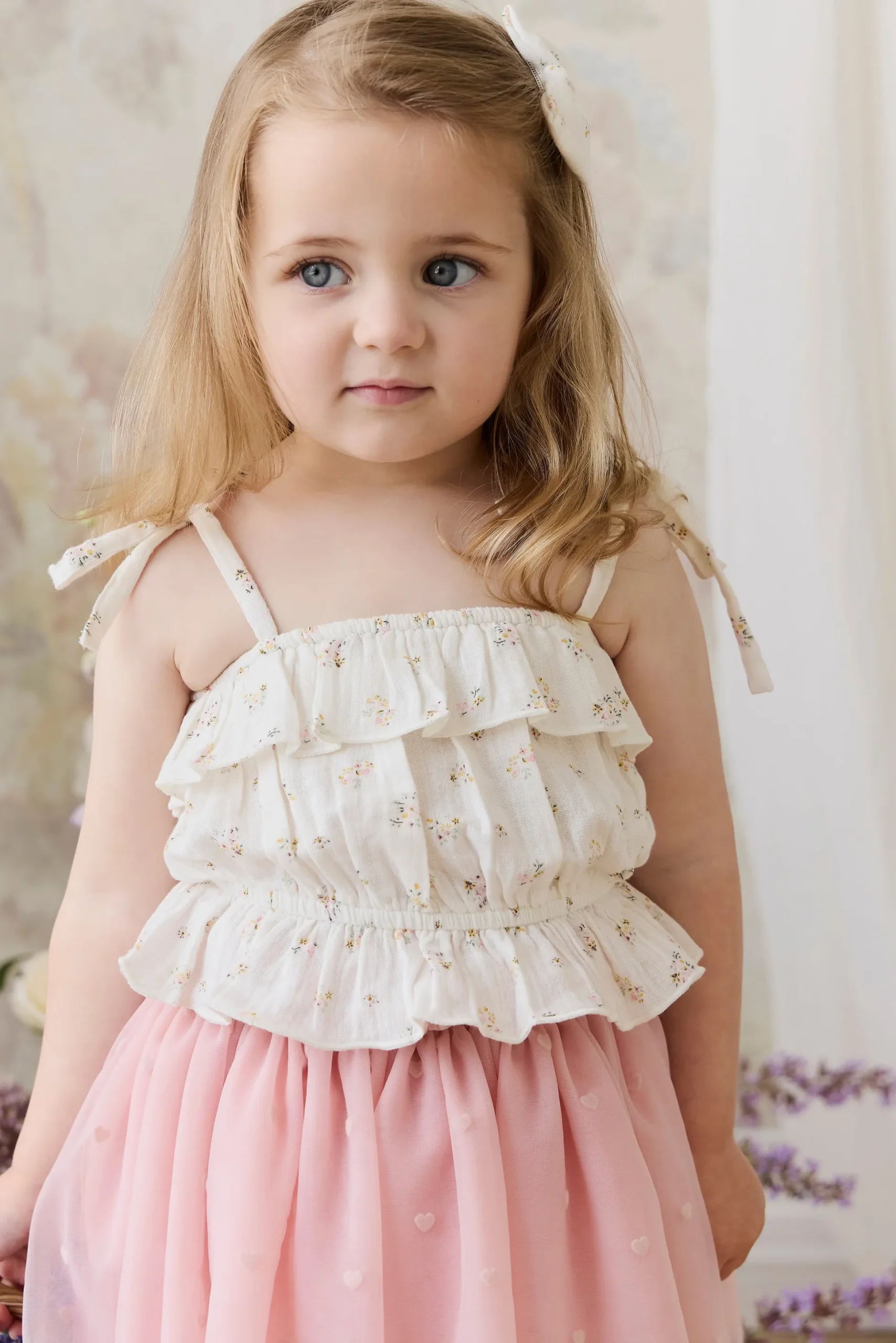Organic Cotton Muslin Harriet Top - Ayla Whisper