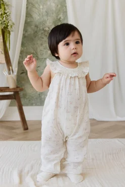 Organic Cotton Muslin Kodi Playsuit - Solange Snow