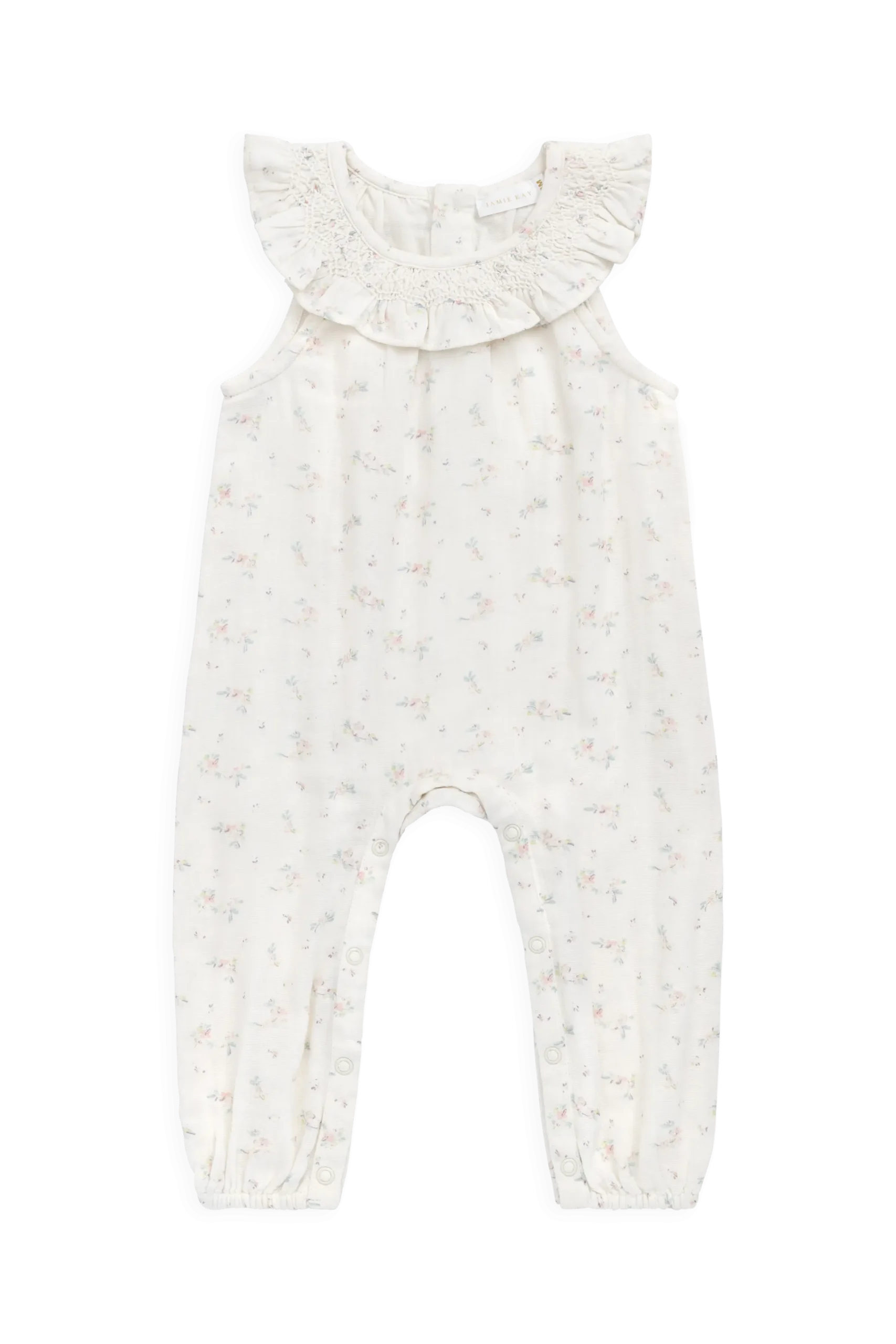 Organic Cotton Muslin Kodi Playsuit - Solange Snow