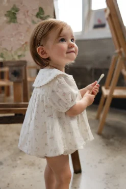 Organic Cotton Muslin Kodi Top - Solange Snow