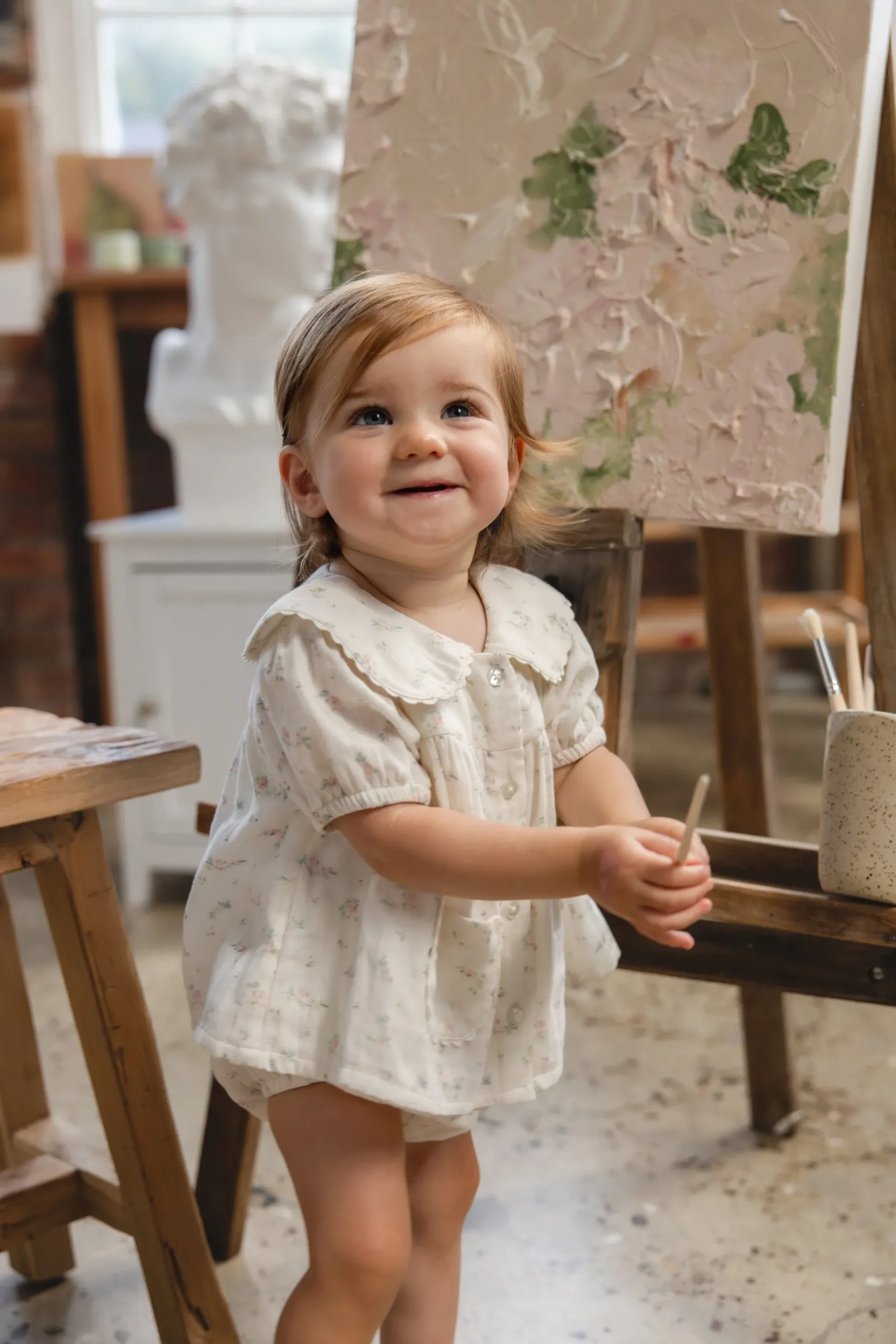 Organic Cotton Muslin Kodi Top - Solange Snow