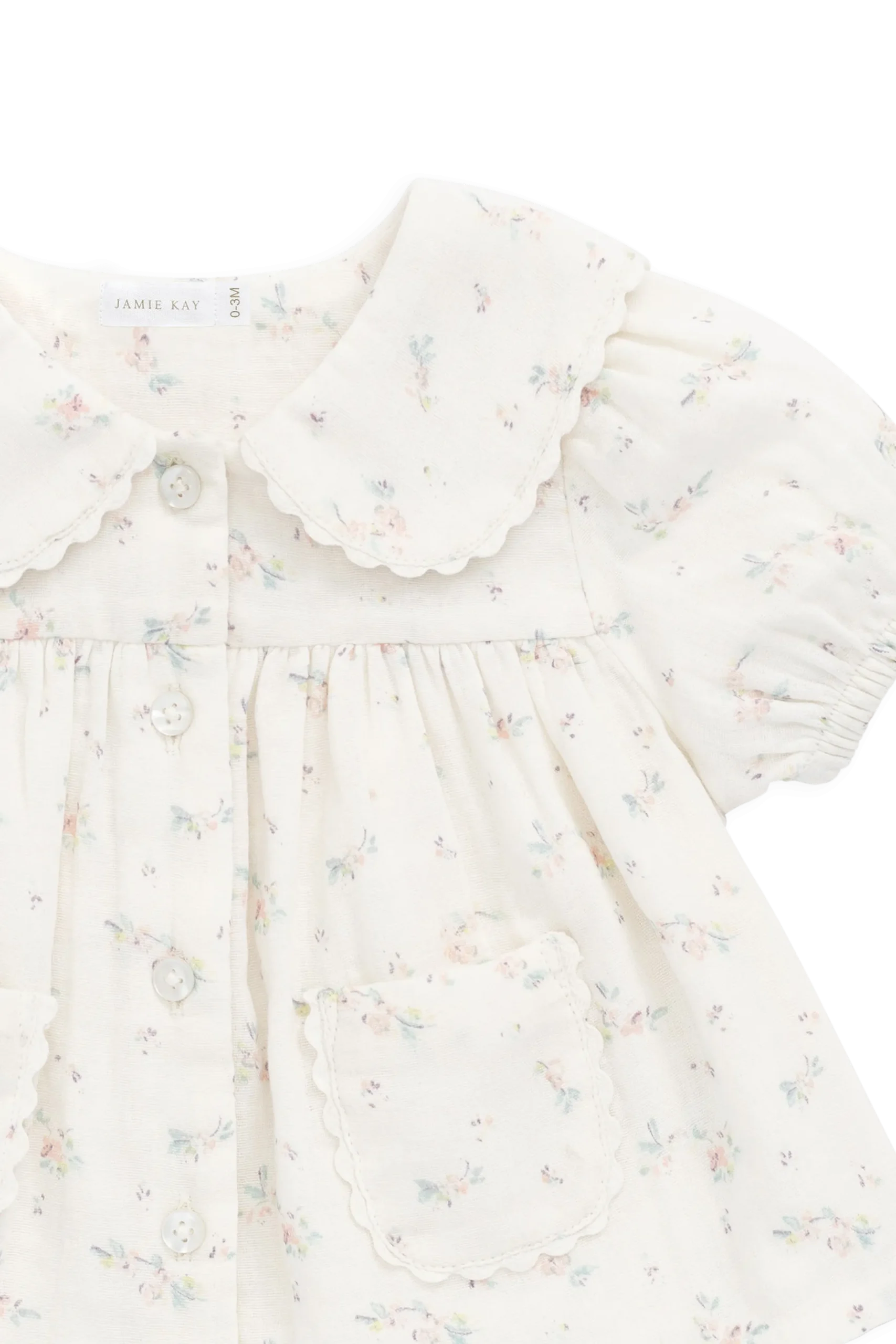 Organic Cotton Muslin Kodi Top - Solange Snow