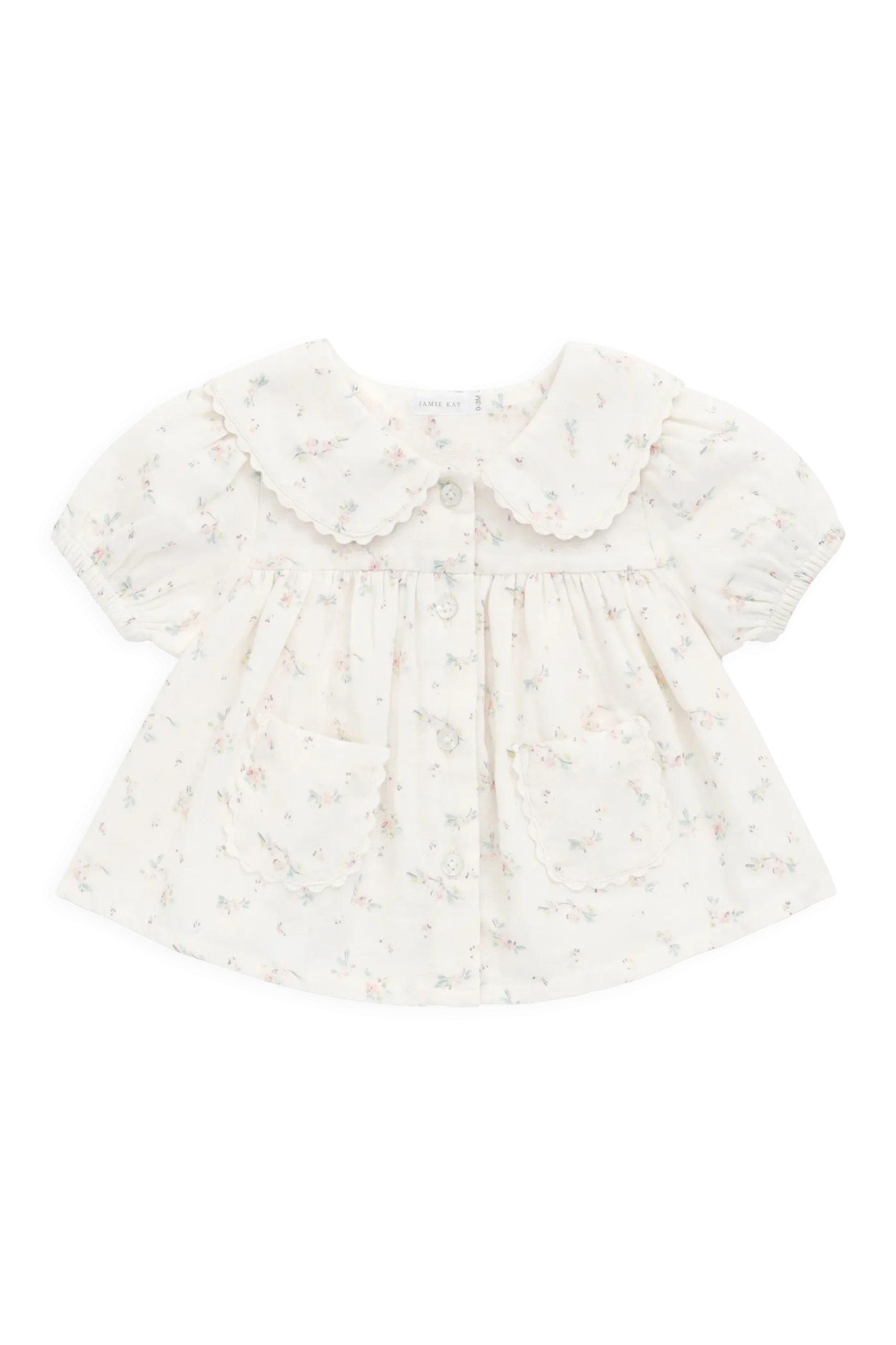 Organic Cotton Muslin Kodi Top - Solange Snow