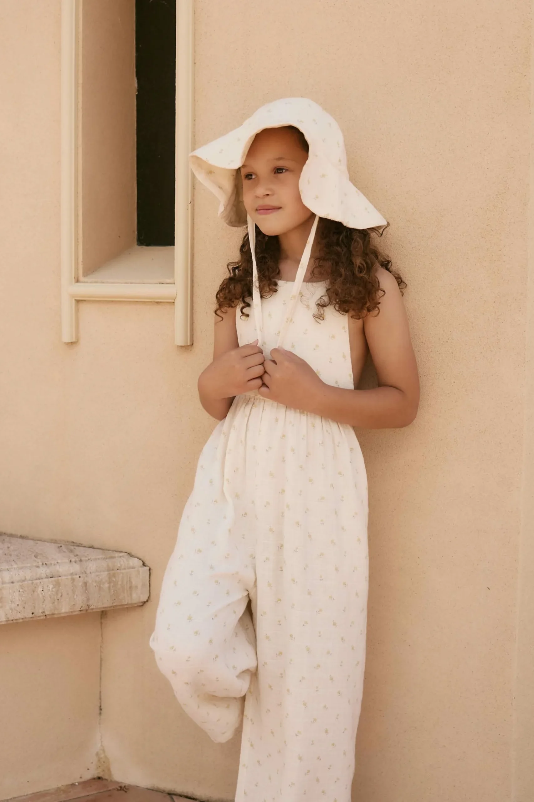 Organic Cotton Muslin Lana Jumpsuit - Vintage Ditsy