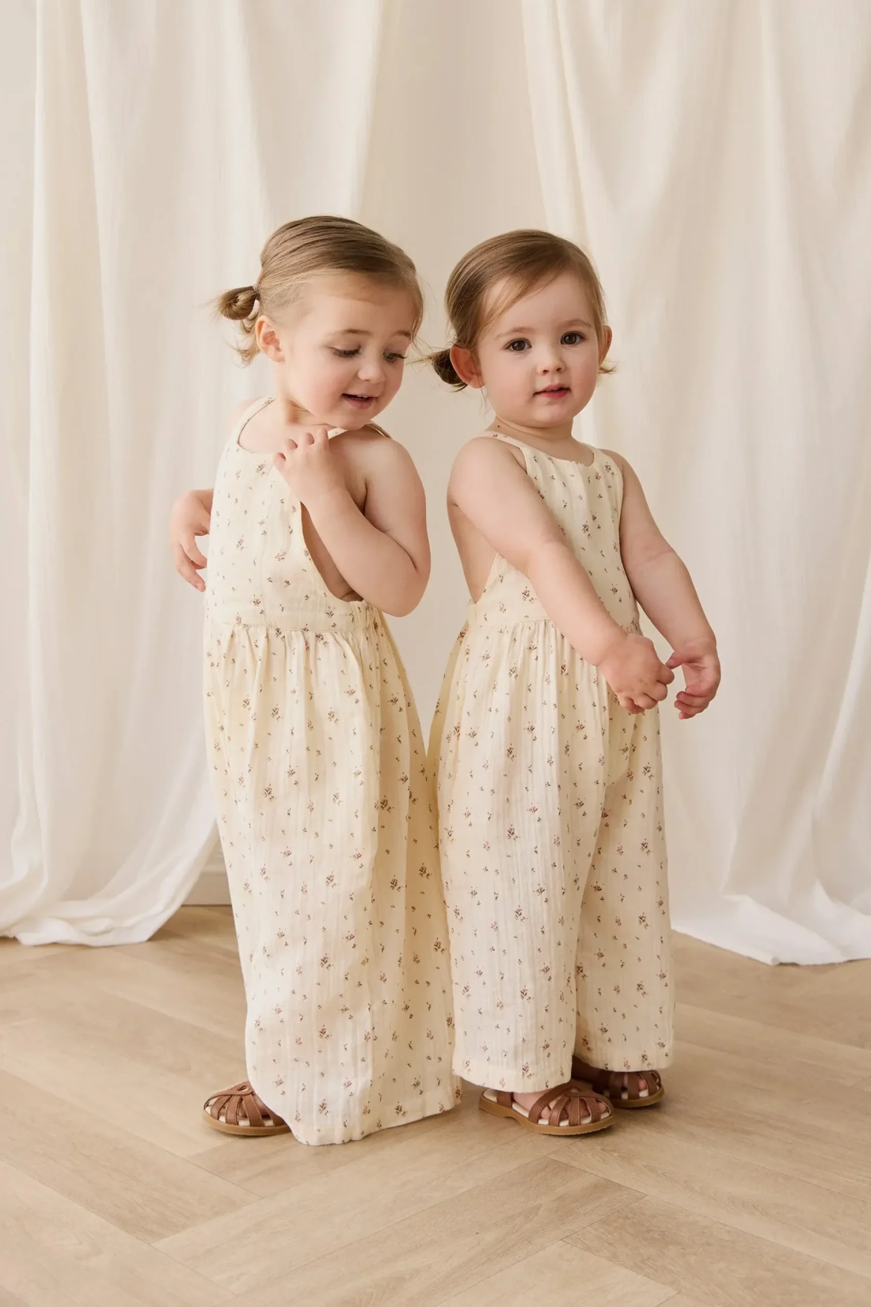 Organic Cotton Muslin Lana Jumpsuit - Dina Antique
