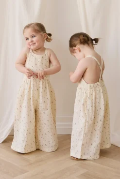 Organic Cotton Muslin Lana Jumpsuit - Dina Antique