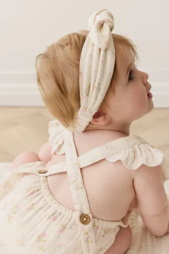 Organic Cotton Muslin Luciana Playsuit - Emelia Pink