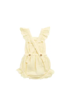 Organic Cotton Muslin Luciana Playsuit - Sunshine
