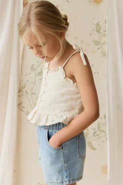 Organic Cotton Muslin Mirabel Top - Vintage Ditsy