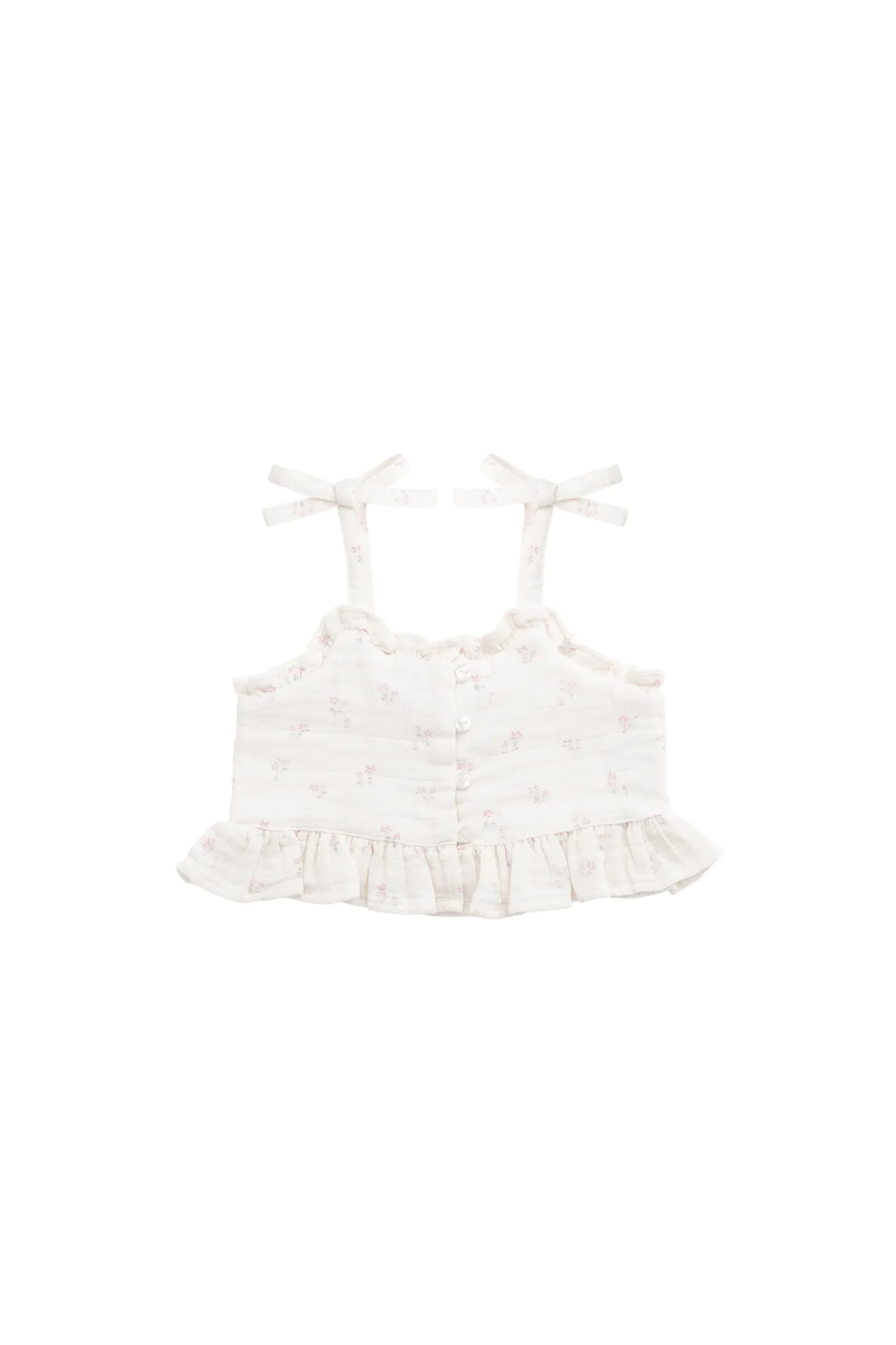 Organic Cotton Muslin Mirabel Top - Pauline Pink