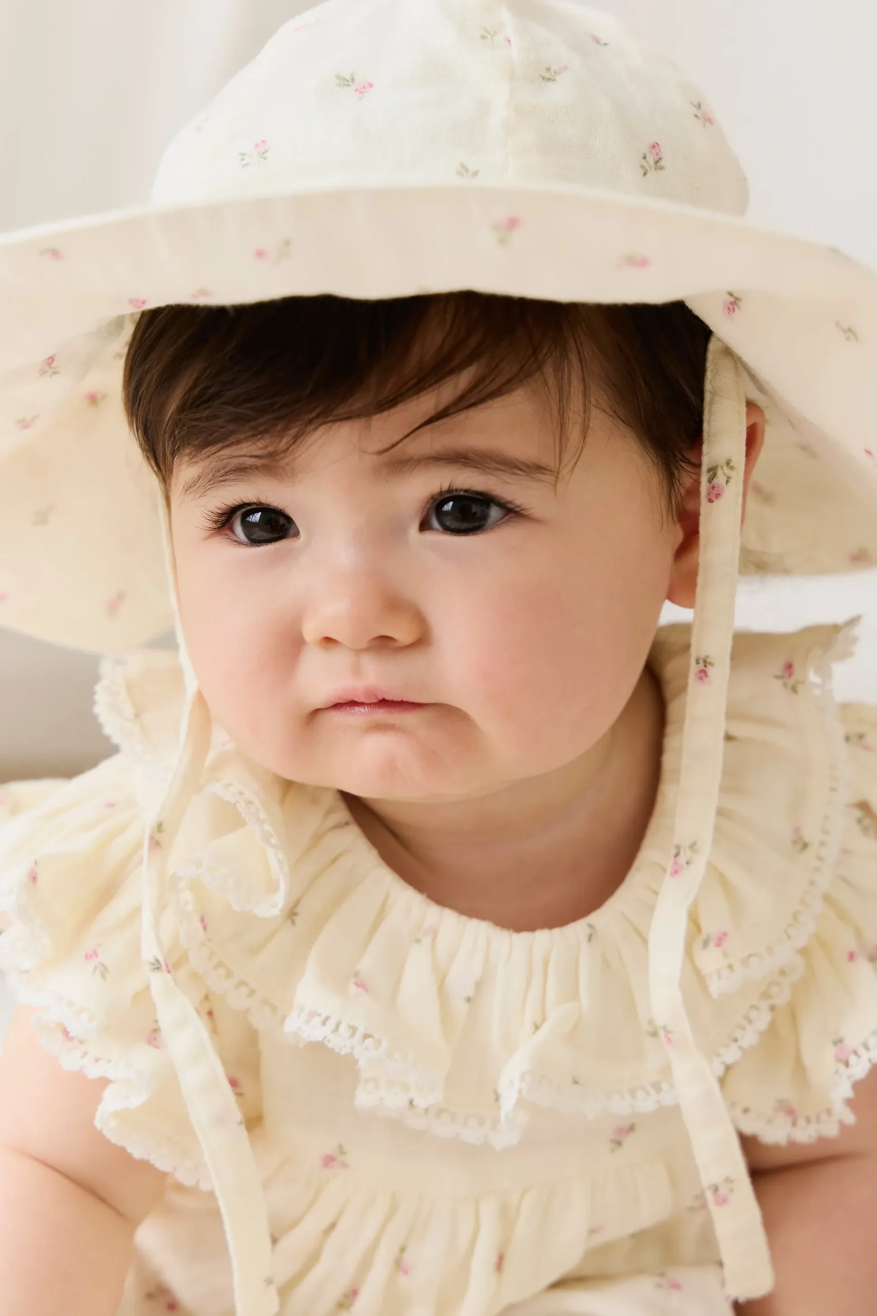 Organic Cotton Muslin Noelle Hat - Willow Rose