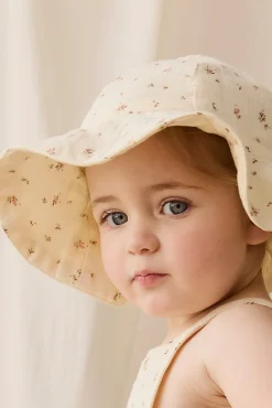 Organic Cotton Muslin Noelle Hat - Dina Antique