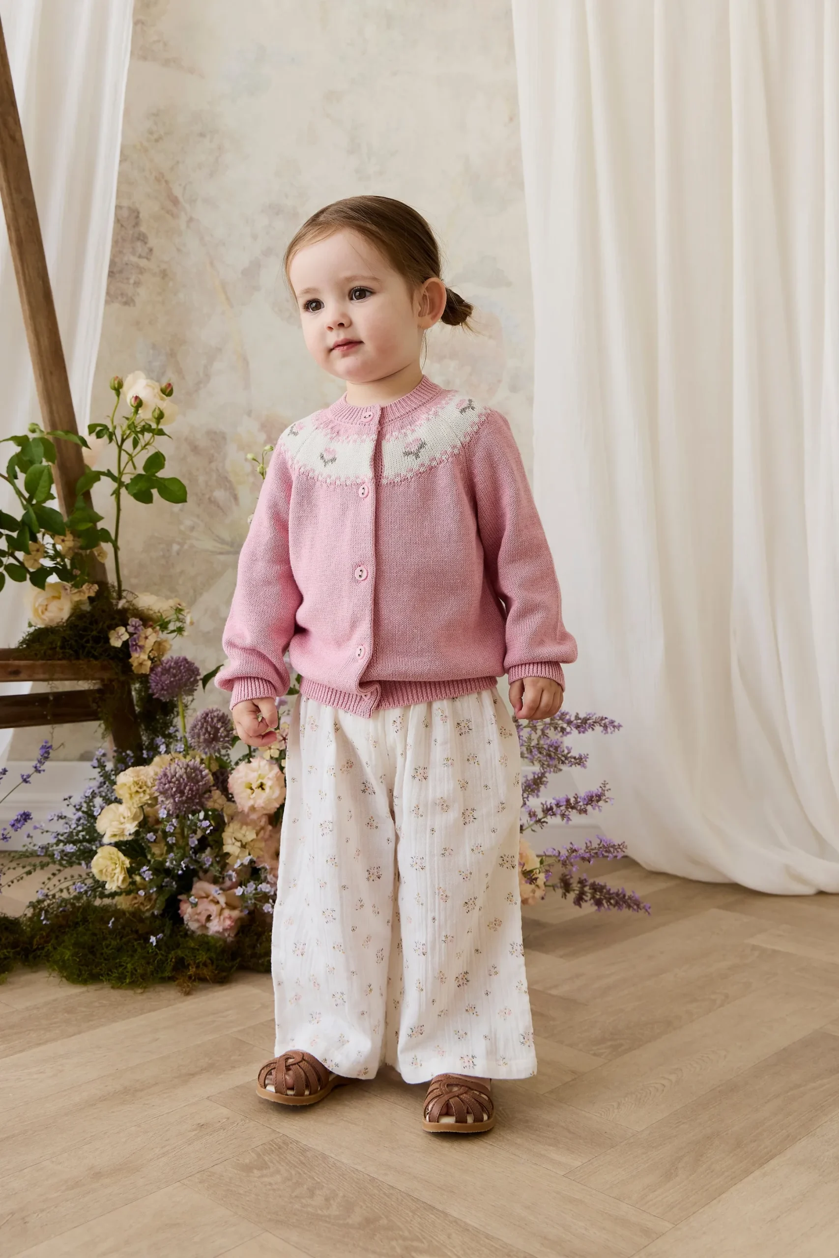 Organic Cotton Muslin Odette Pant - Ayla Whisper
