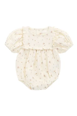 Organic Cotton Muslin Odette Playsuit - Dina Antique