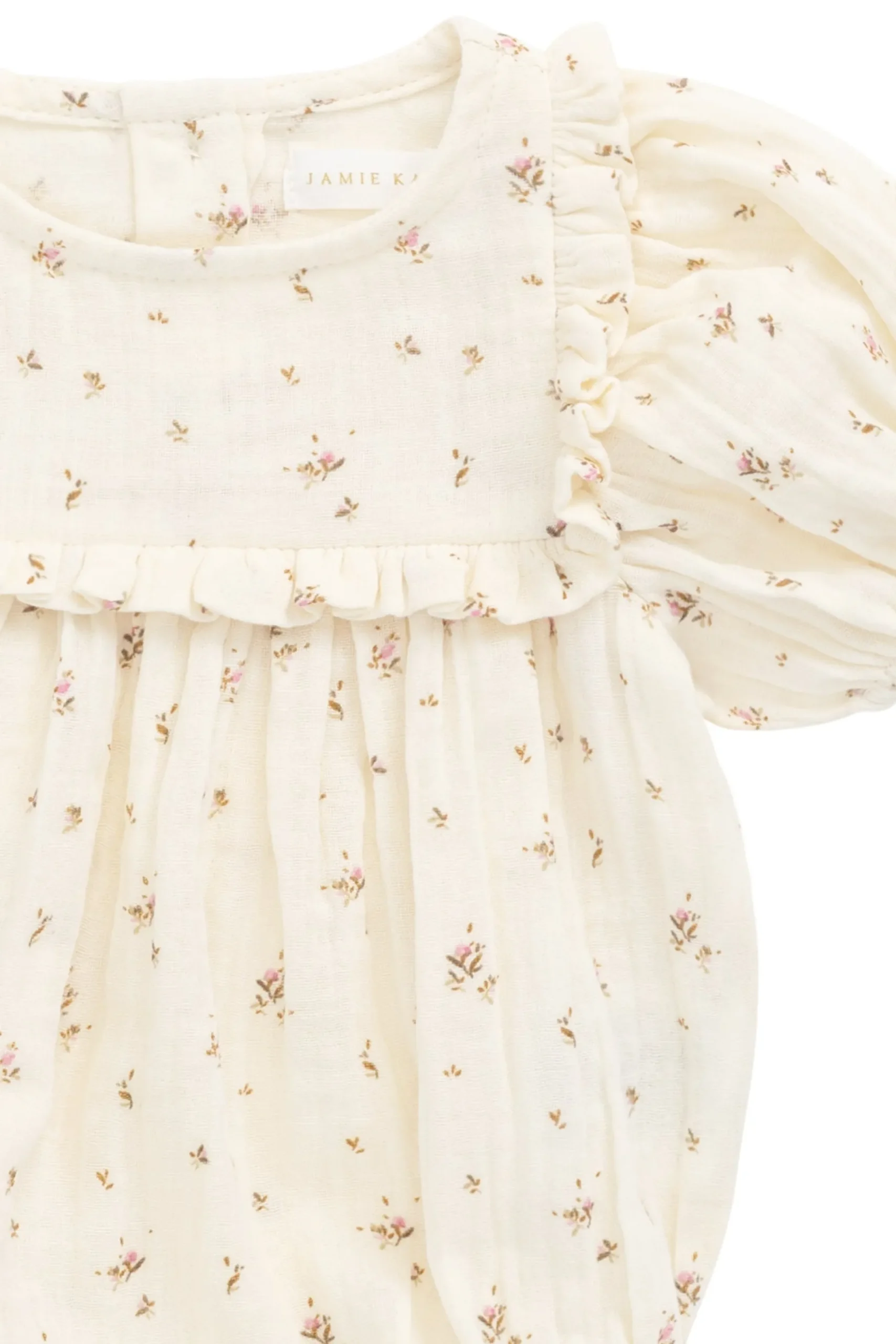 Organic Cotton Muslin Odette Playsuit - Dina Antique