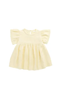 Organic Cotton Muslin Phillipa Dress - Sunshine