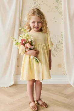 Organic Cotton Muslin Phillipa Dress - Sunshine