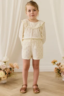 Organic Cotton Muslin Selah Short - Willow Rose