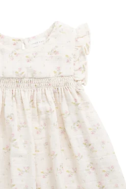 Organic Cotton Muslin Tiana Dress - Emelia Pink