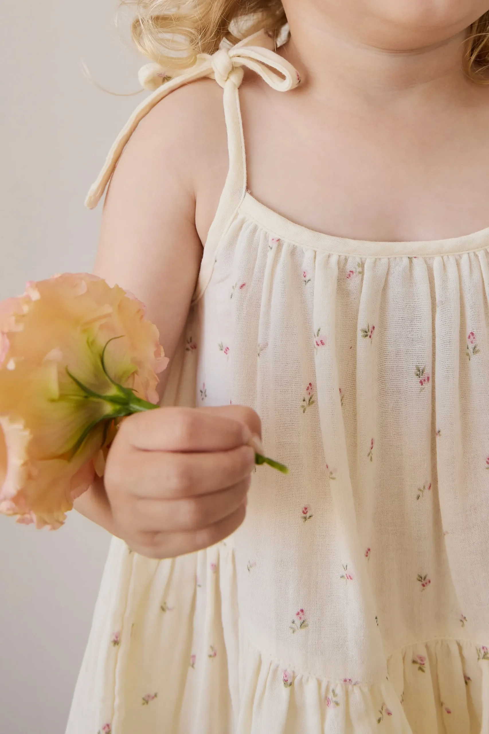 Organic Cotton Muslin Winnie Dress - Willow Rose