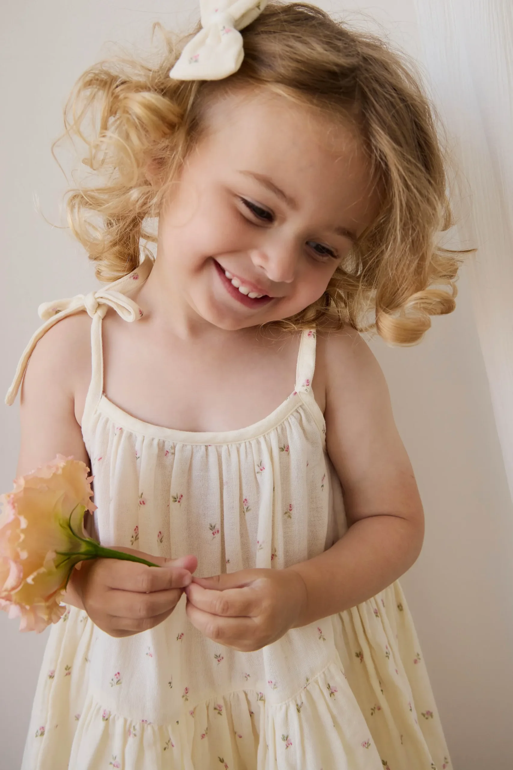 Organic Cotton Muslin Winnie Dress - Willow Rose