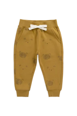 Organic Cotton Nash Track Pant - Buckwheat Teddy Face