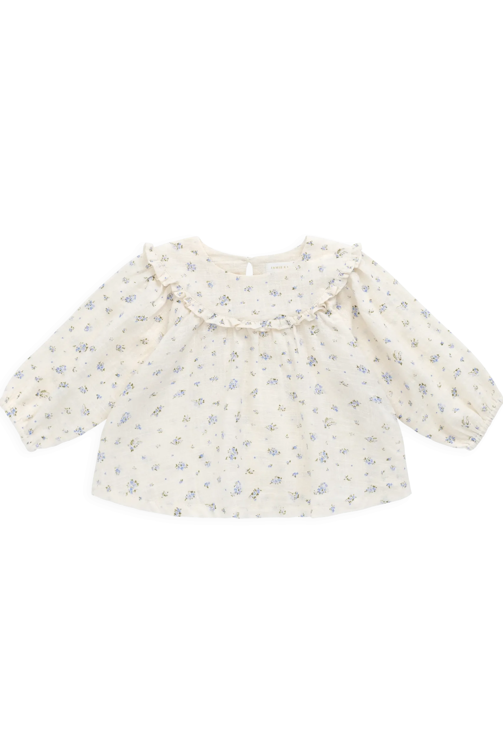 Organic Cotton Nathalie Blouse - Juniper Fields Blue