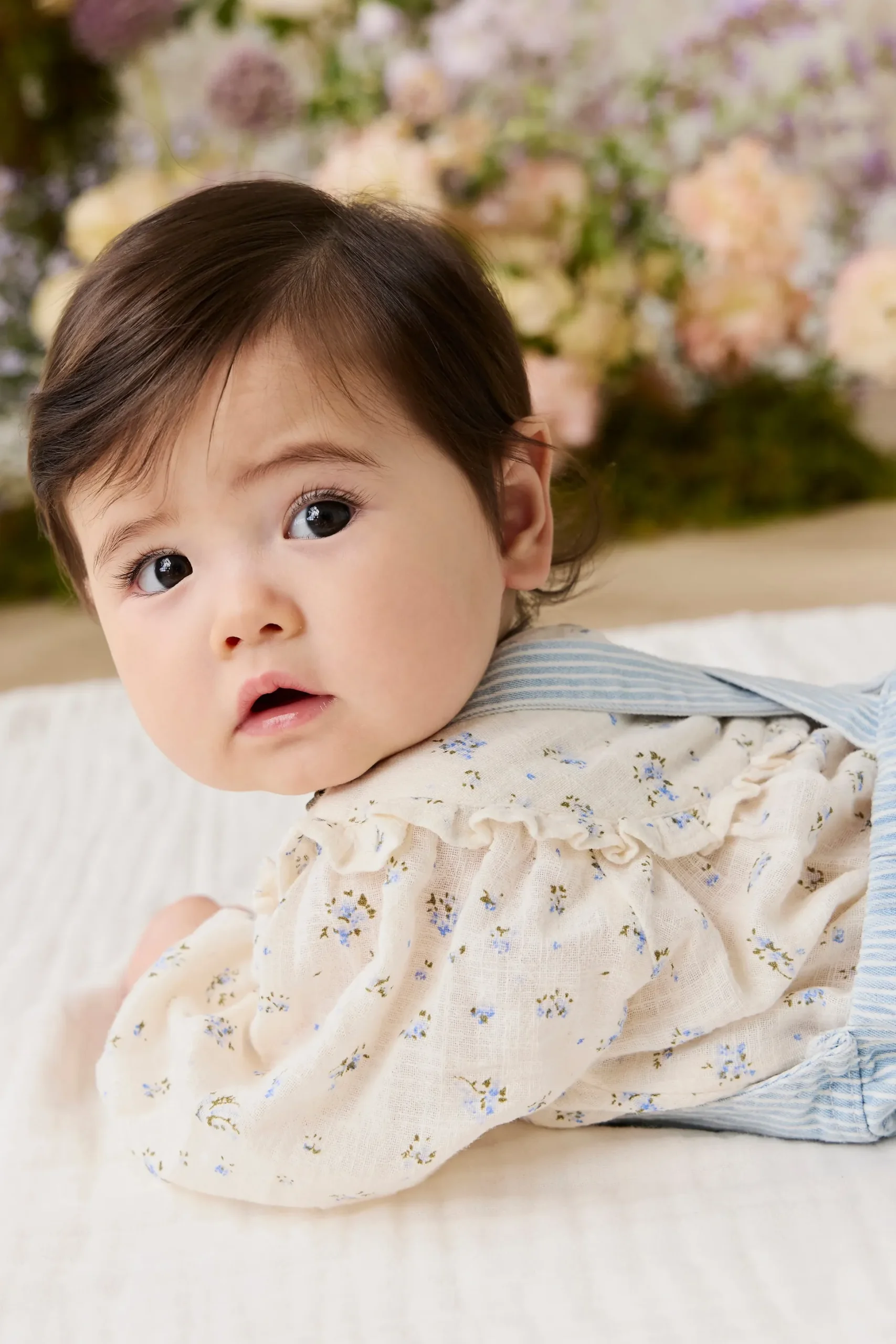 Organic Cotton Nathalie Blouse - Juniper Fields Blue
