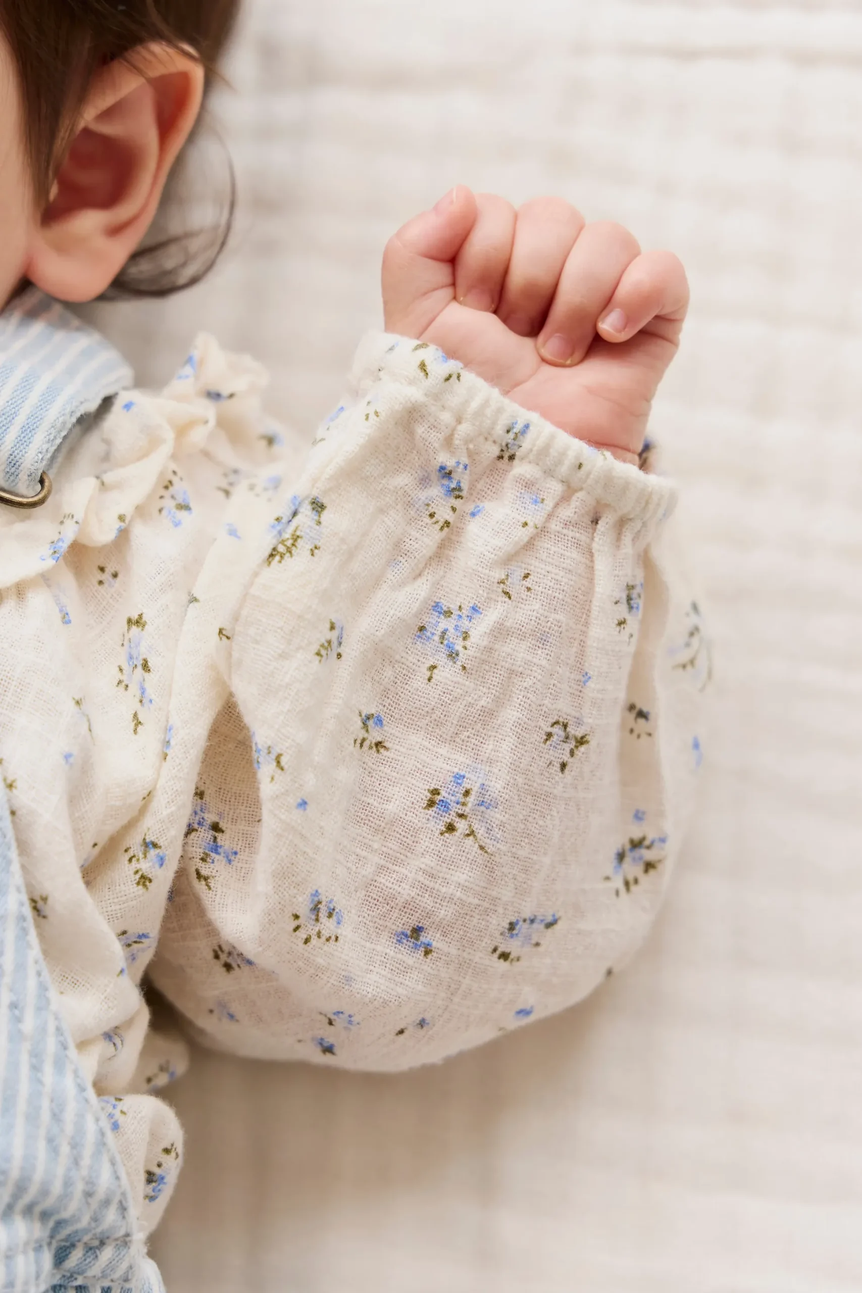 Organic Cotton Nathalie Blouse - Juniper Fields Blue