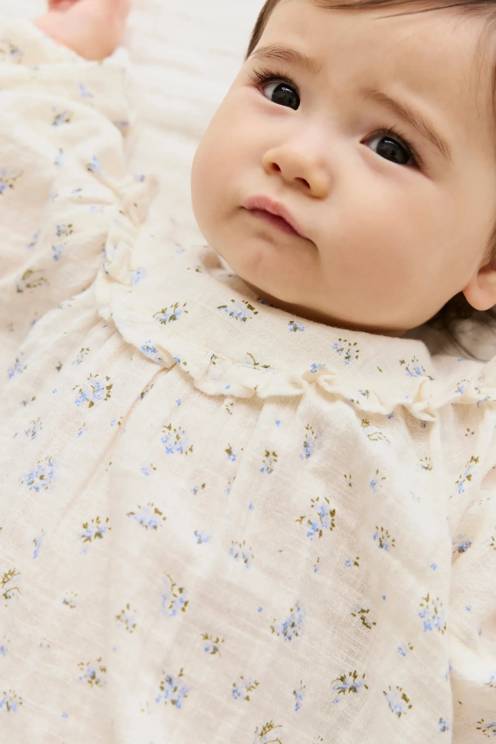 Organic Cotton Nathalie Blouse - Juniper Fields Blue