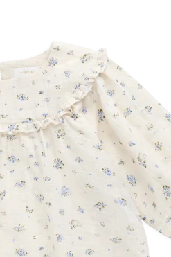 Organic Cotton Nathalie Blouse - Juniper Fields Blue