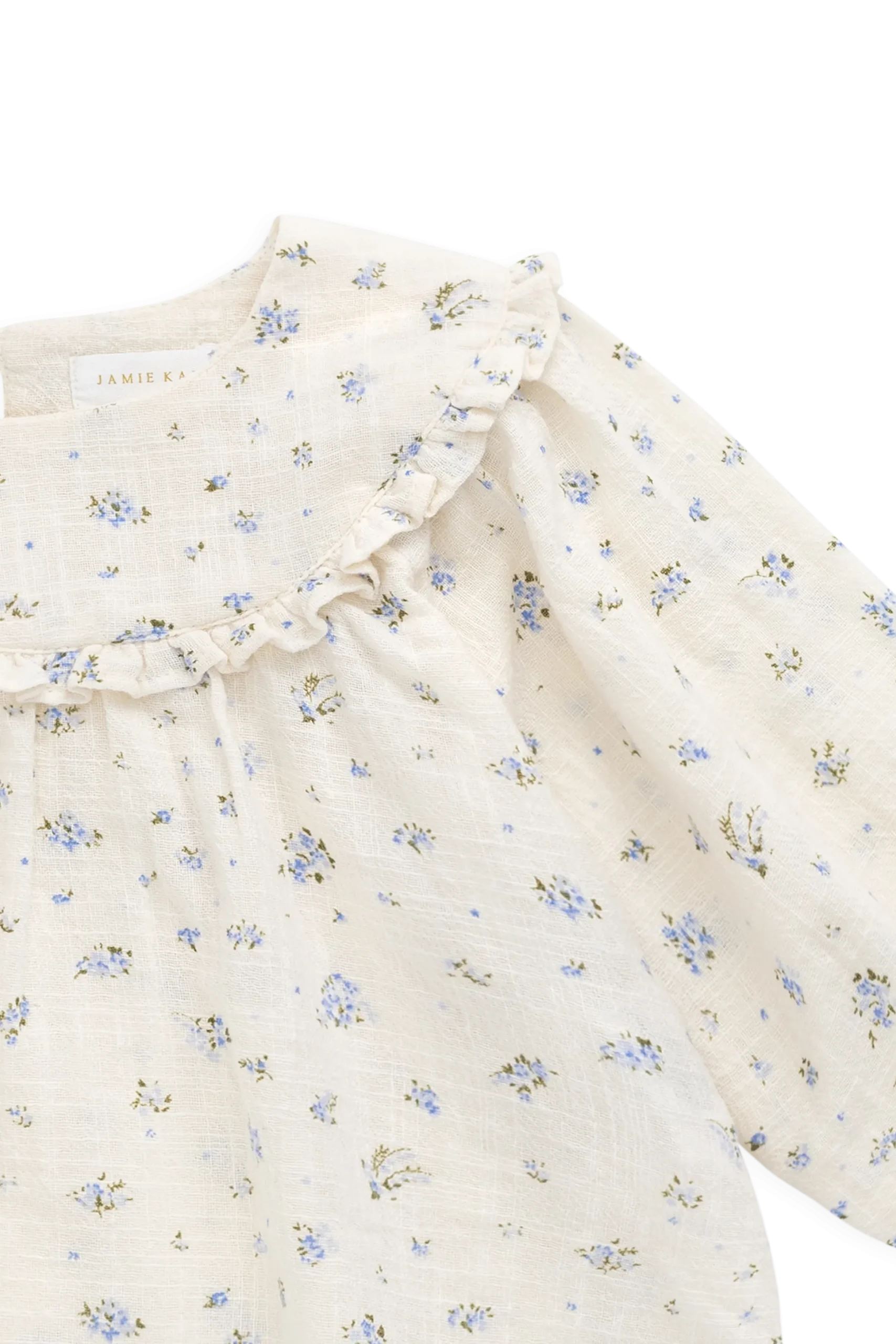 Organic Cotton Nathalie Blouse - Juniper Fields Blue