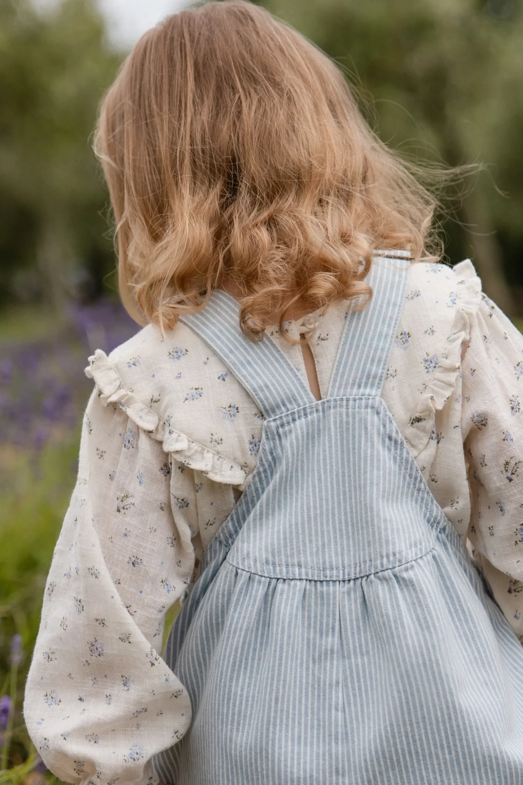 Organic Cotton Nathalie Blouse - Juniper Fields Blue
