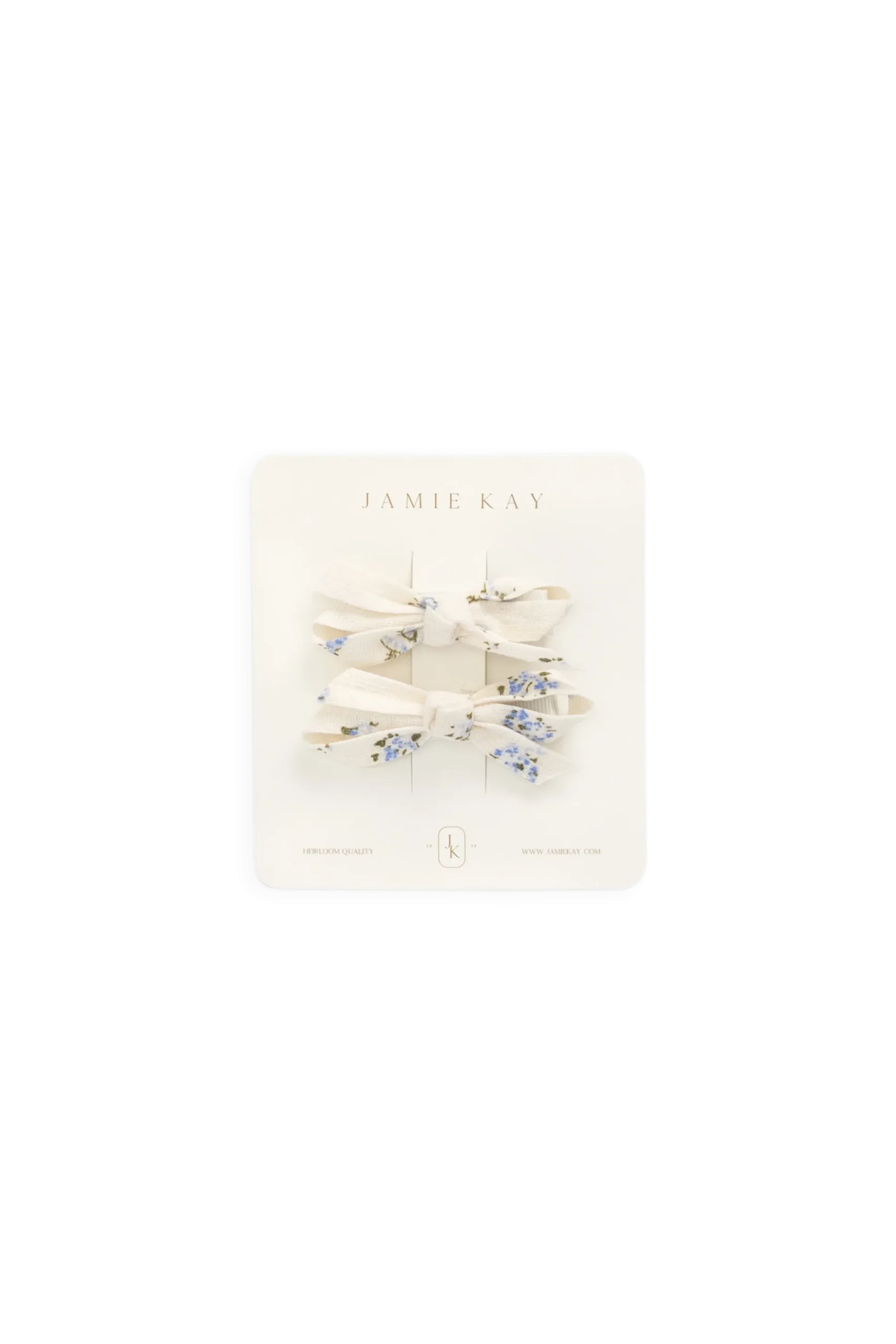 Organic Cotton Nathalie Bow - Juniper Fields Blue