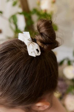 Organic Cotton Nathalie Bow - Juniper Fields Blue